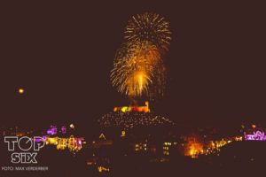 La vista dalla terrazza nella notte di Capodanno - Foto Top Six Club